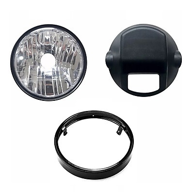 Farol Completo Titan 150 e Fan 150 com Aro Preto