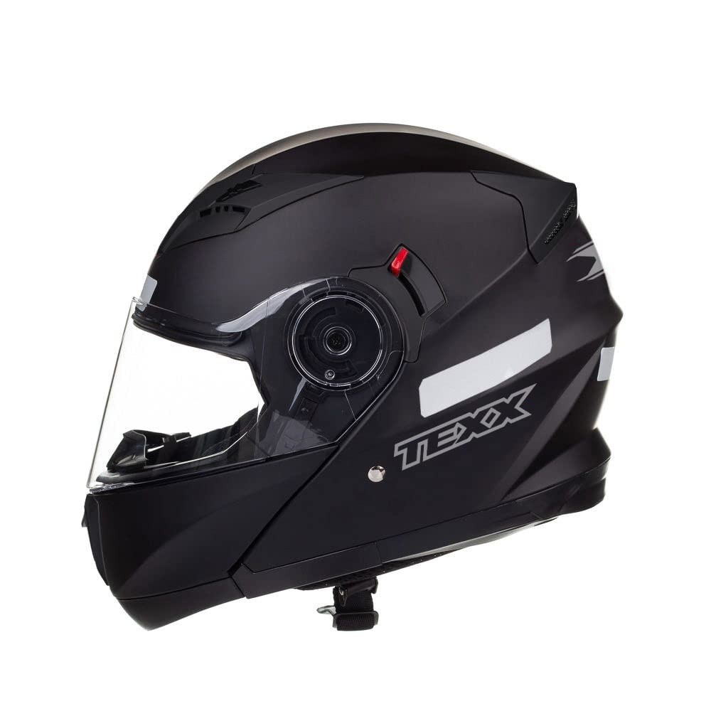 Capacete Texx Gladiator V3 Escamoteável Preto Fosco - Segurança e Estilo para Sua Pilotagem