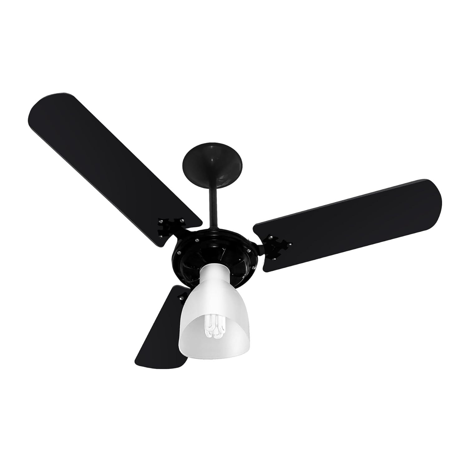 Ventilador de Teto New Light 3 Pás Laqueadas Preto 127V - Moderno e Silencioso