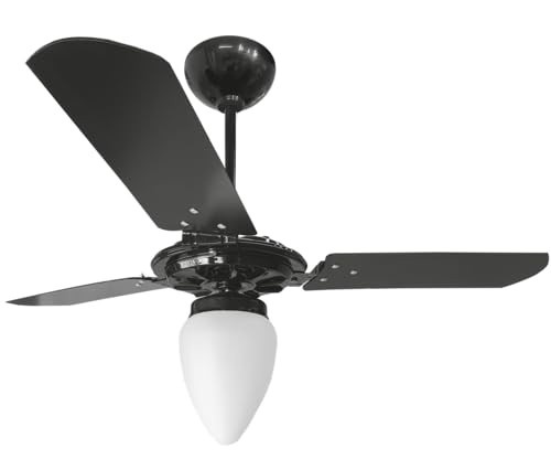Rico 127V Preto - Globo de Polipropileno com Soquete E27 para Luminária Moderna