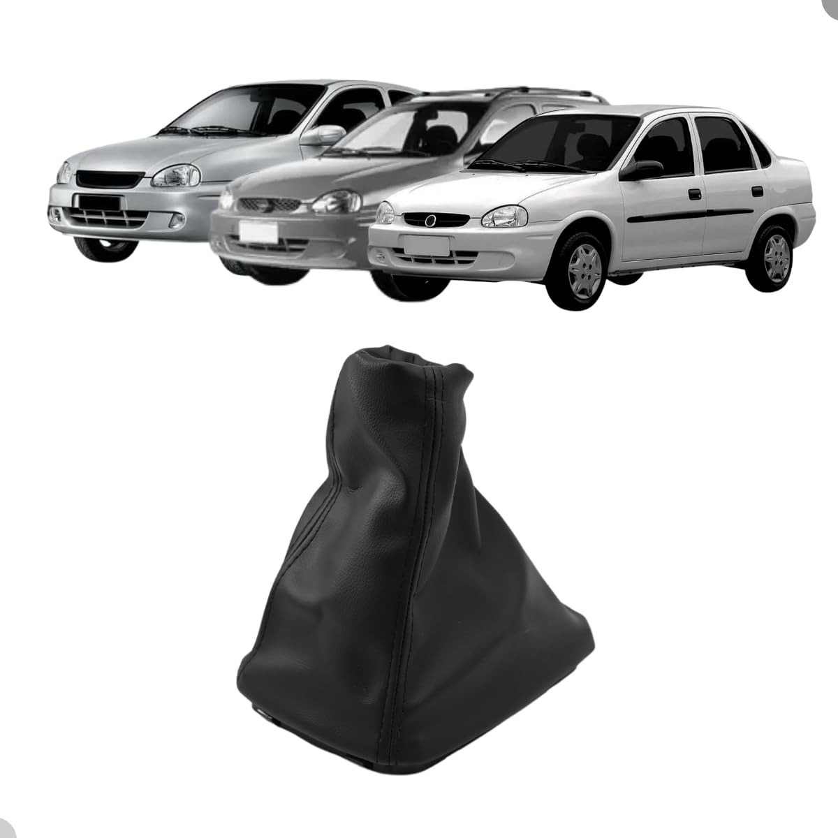 Coifa de Câmbio Premium para Corsa (94-12) e Meriva (02-12) - Preto Elegante