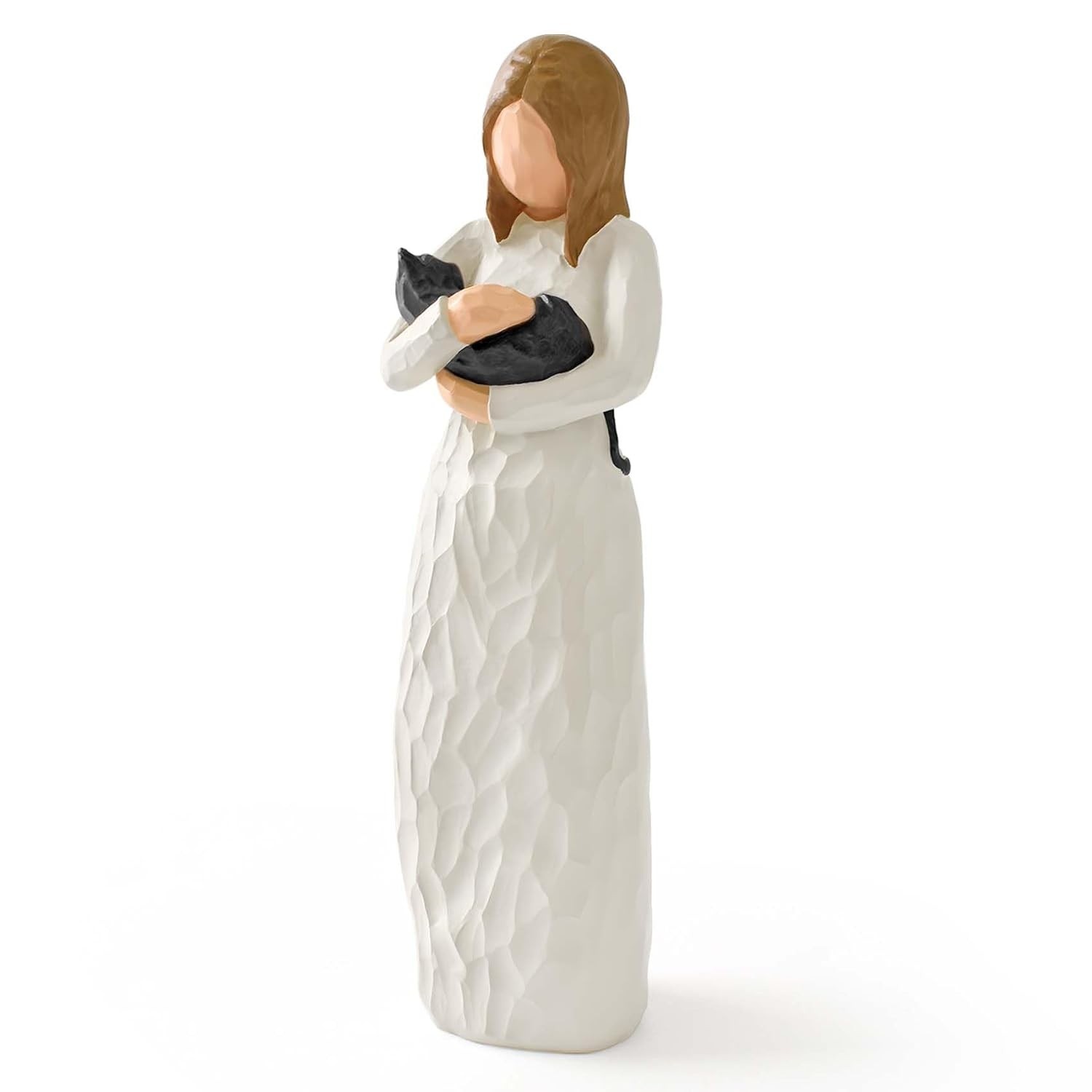 Estátua de Gato Preto em Resina - Presente Emocionante para Amantes de Gatos