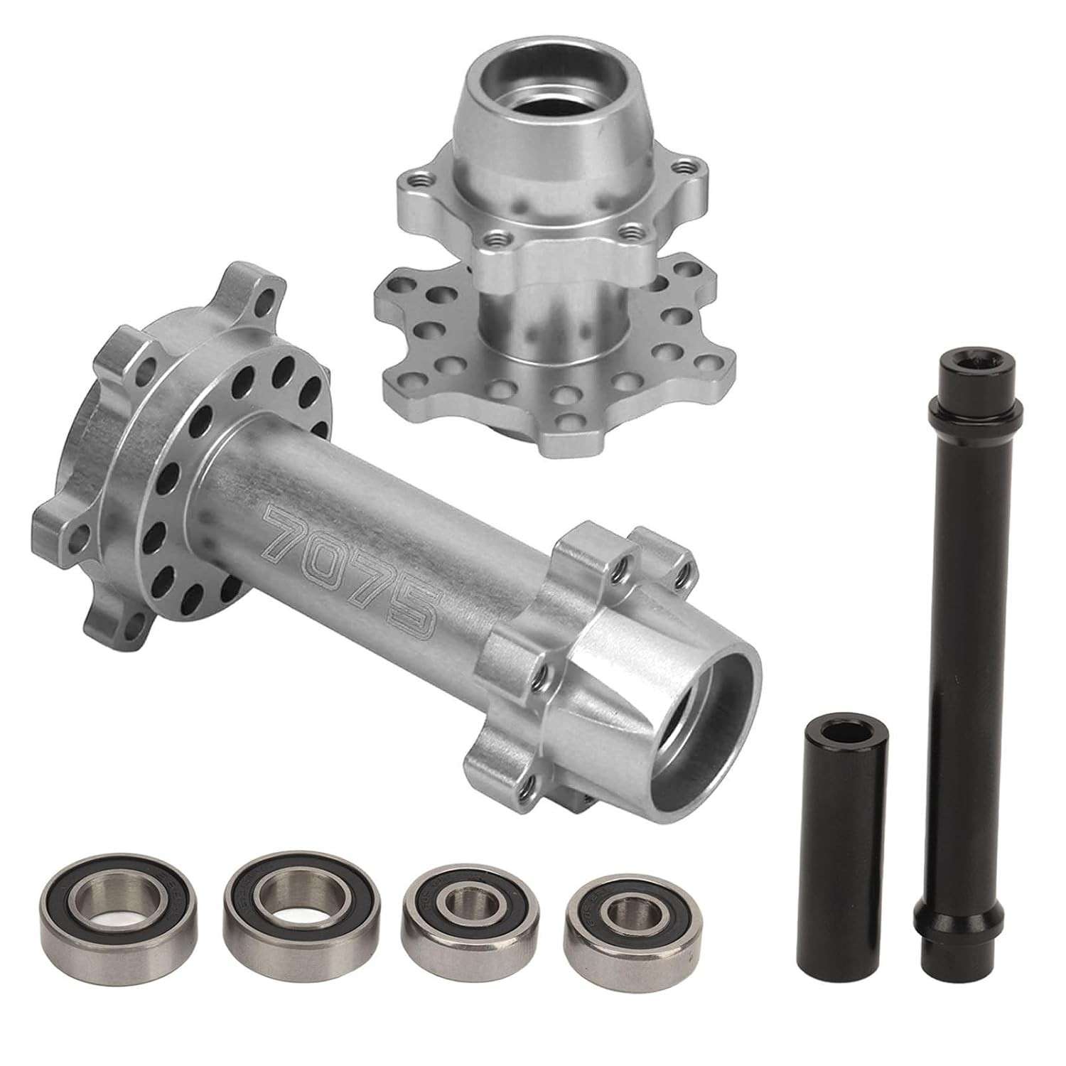 Hub Hexagonal RC Motocicleta - Alumínio Durável para Losi 1/4 Promoto MX (Vermelho, Azul, Preto, Prata)