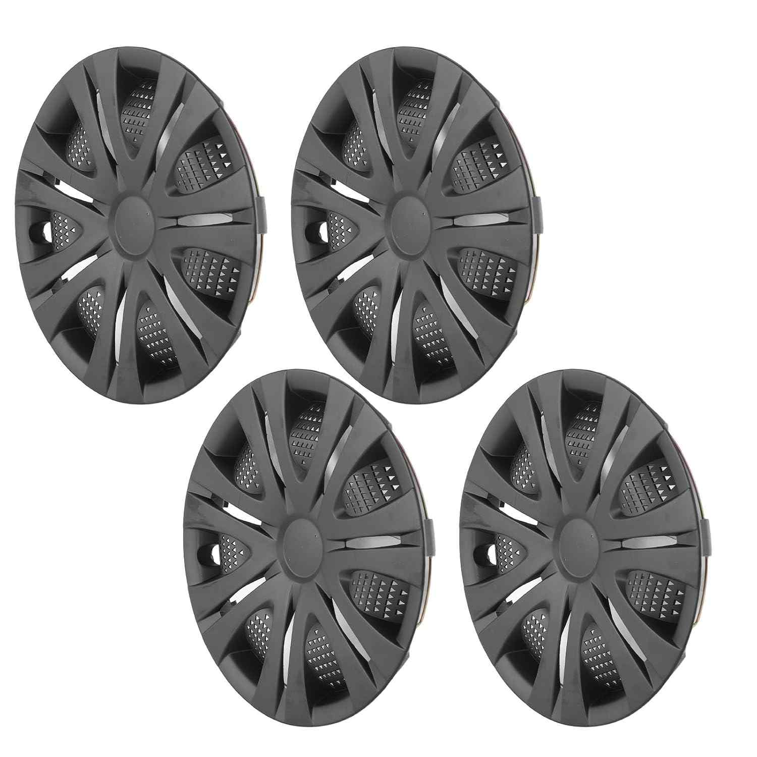 Jogo 4 Calotas Aro 13 Preto Fosco LiebeWH para Fiat Panda, Seat Ibiza e Outros - Design Premium e Proteção