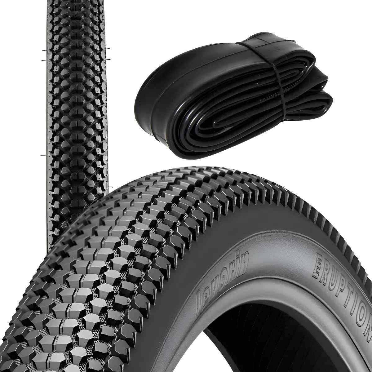 Pneu Aro 29x2.10 Eruption Preto + Câmara: Aventura e Performance para sua MTB