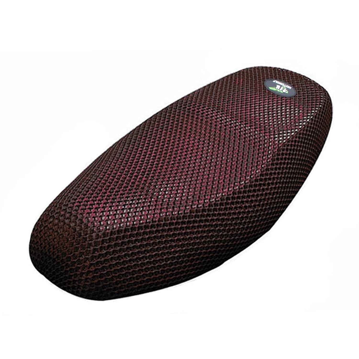 Capa de Assento Moto XL 3D Respirável - Conforto e Estilo Preto Vermelho