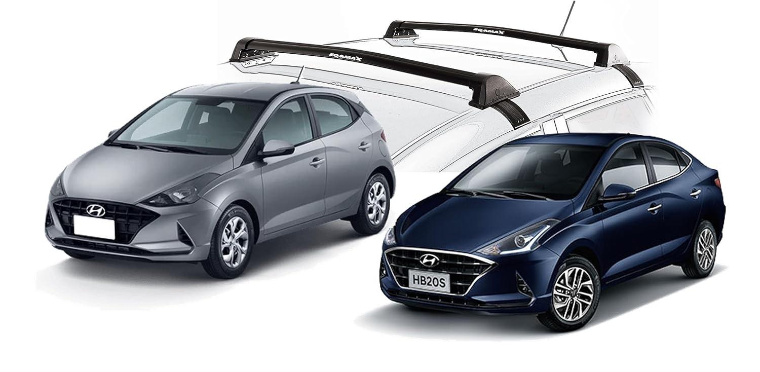 Rack Eqmax New Wave Preto para HB20 Hatch/Sedan (2020-2024) - Design Aerodinâmico