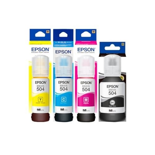 Kit Epson Refil de Tinta T504 Preto/Magenta/Ciano/Amarelo
