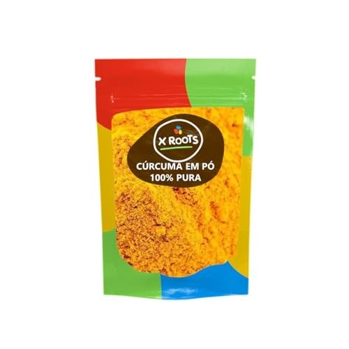 Cúrcuma Em Pó 100% Pura 100gr Embalagem Abre e Fecha Envio Prime - X Roots