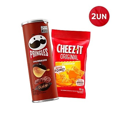 Pringles Churrasco + Cheez It: Combo Perfeito!