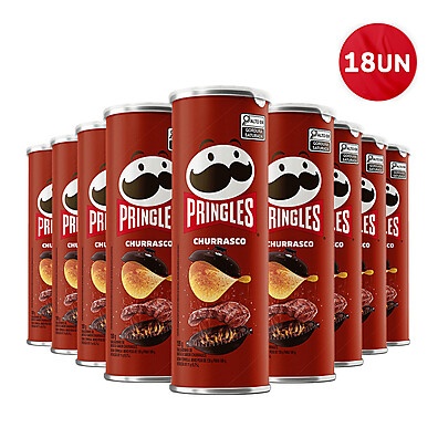 Pringles Churrasco: Combo com 18 Unidades 🍟