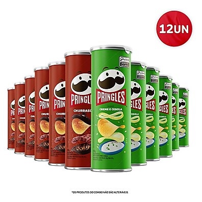 Pringles Kit: 12 Latas de Sabor Incomparável!
