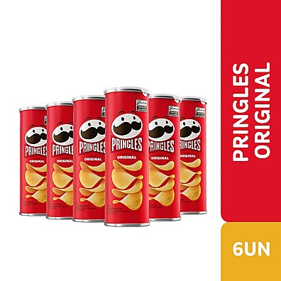Pringles Original: Combo com 6 Latas de Sabor!