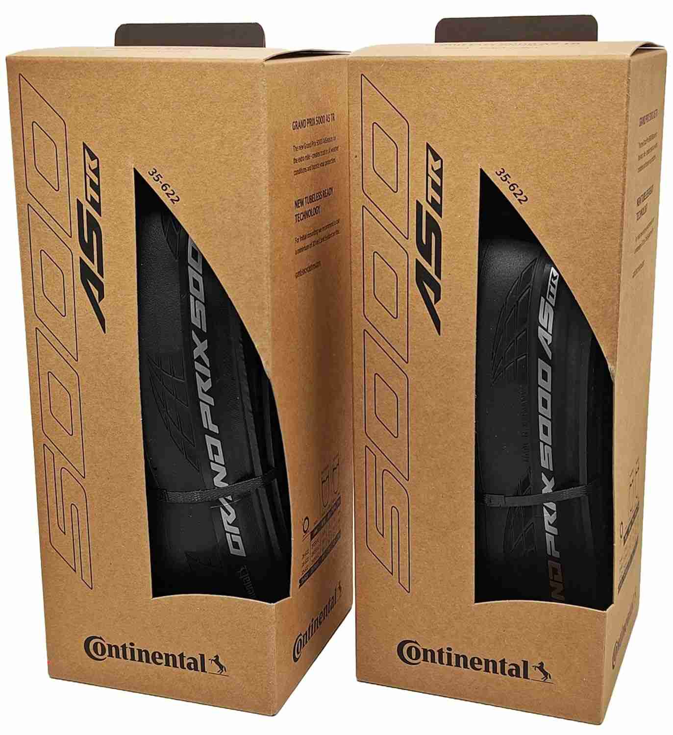 Pneu Continental Grand Prix 5000 AS TR 700x35 - All Season Tubeless Ready - Preto Reflex