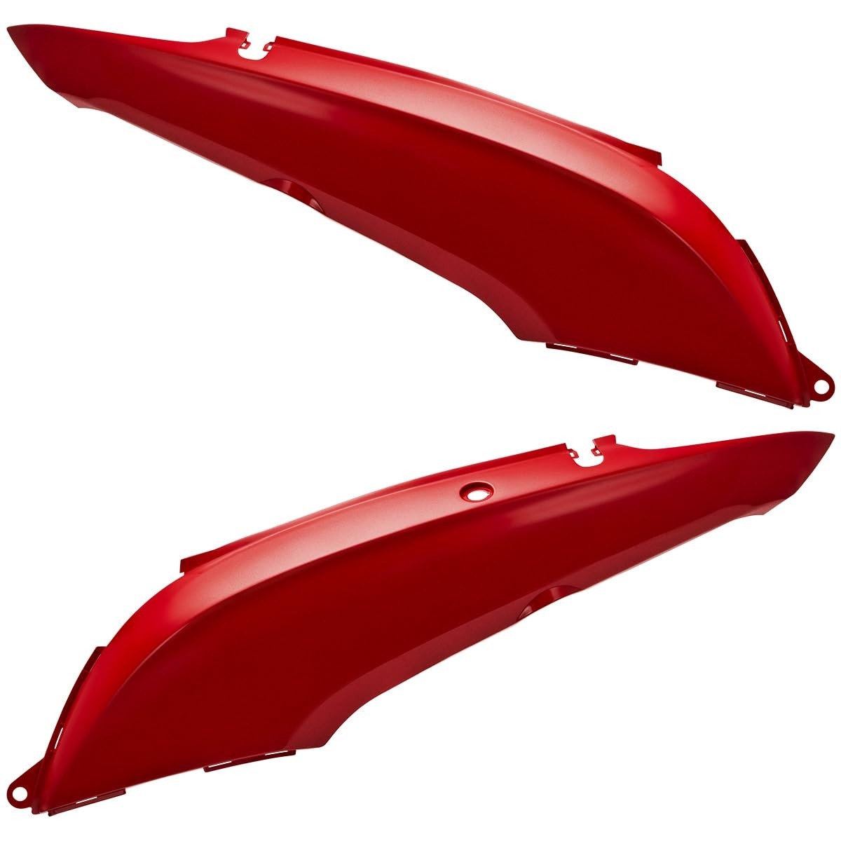 Tampas Laterais Pro Tork para Honda Biz+ 125 EX (2015-2017) - Par Vermelho Marrakesh