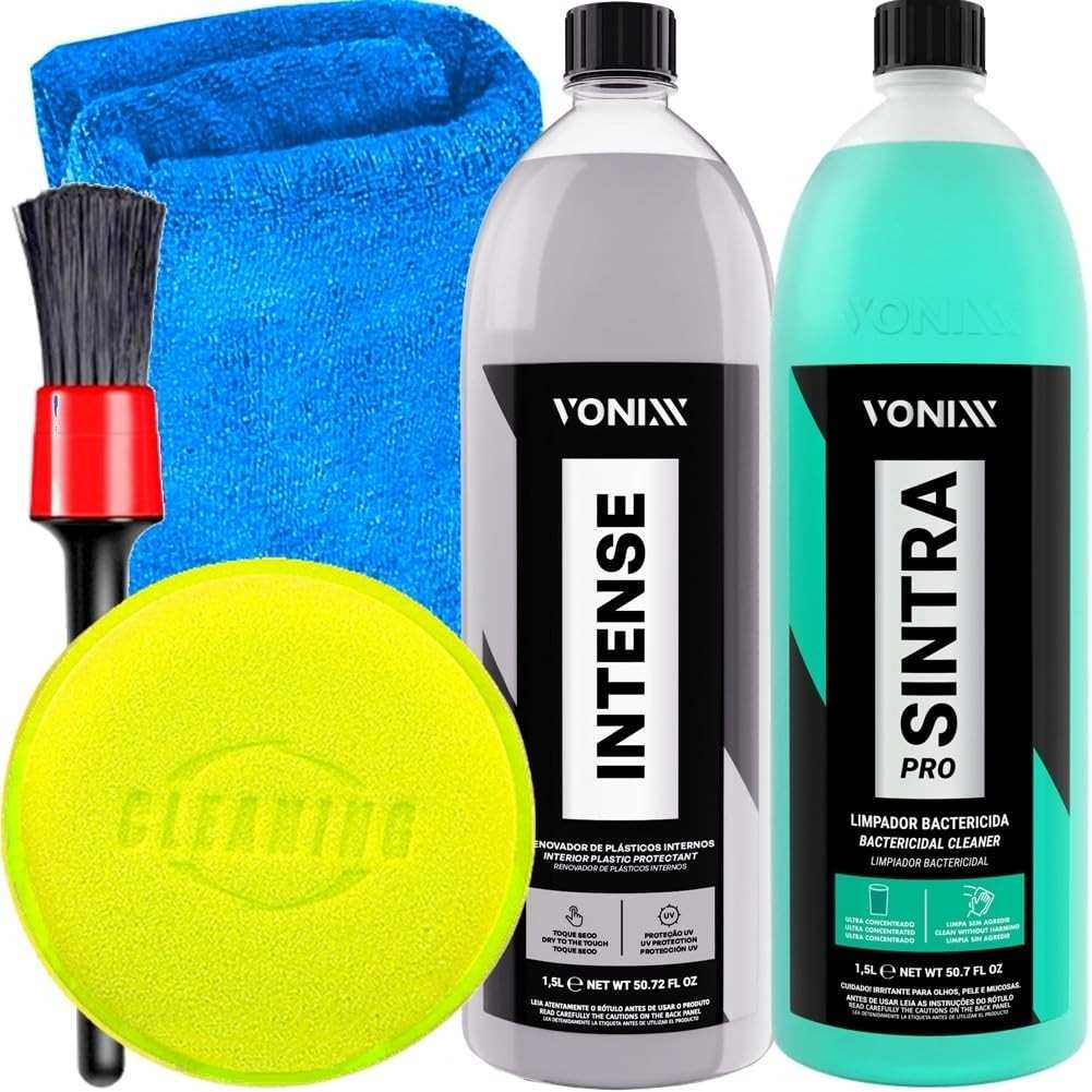 Kit Completo Estética Automotiva Vonixx: Sintra Pro + Intense + Acessórios Karbox