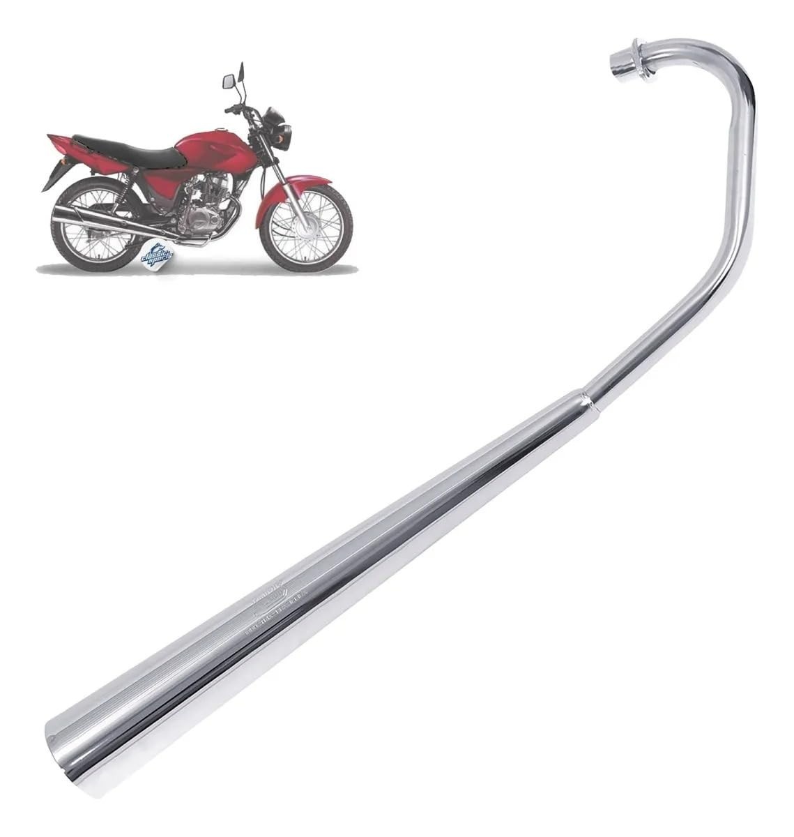 Escapamento Cromado Pro Tork para Fan 125 2009: Estilo e Durabilidade Original (Sem Catalisador)