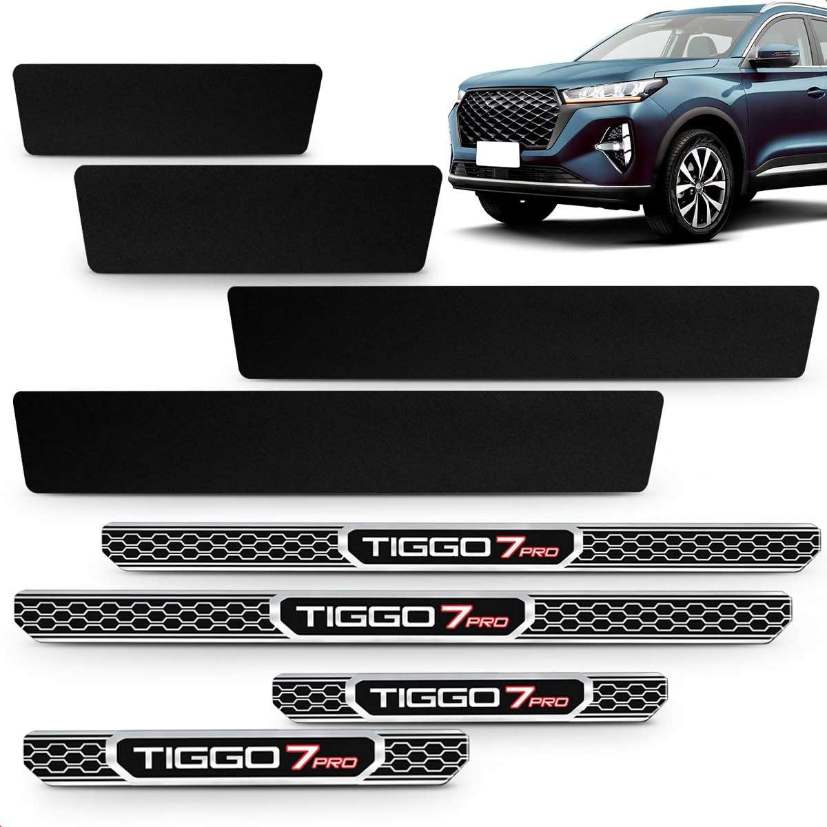 Soleria de Porta Adesiva Elegance para Chery Tiggo 7 Pro (2022-2023) - 4 Portas