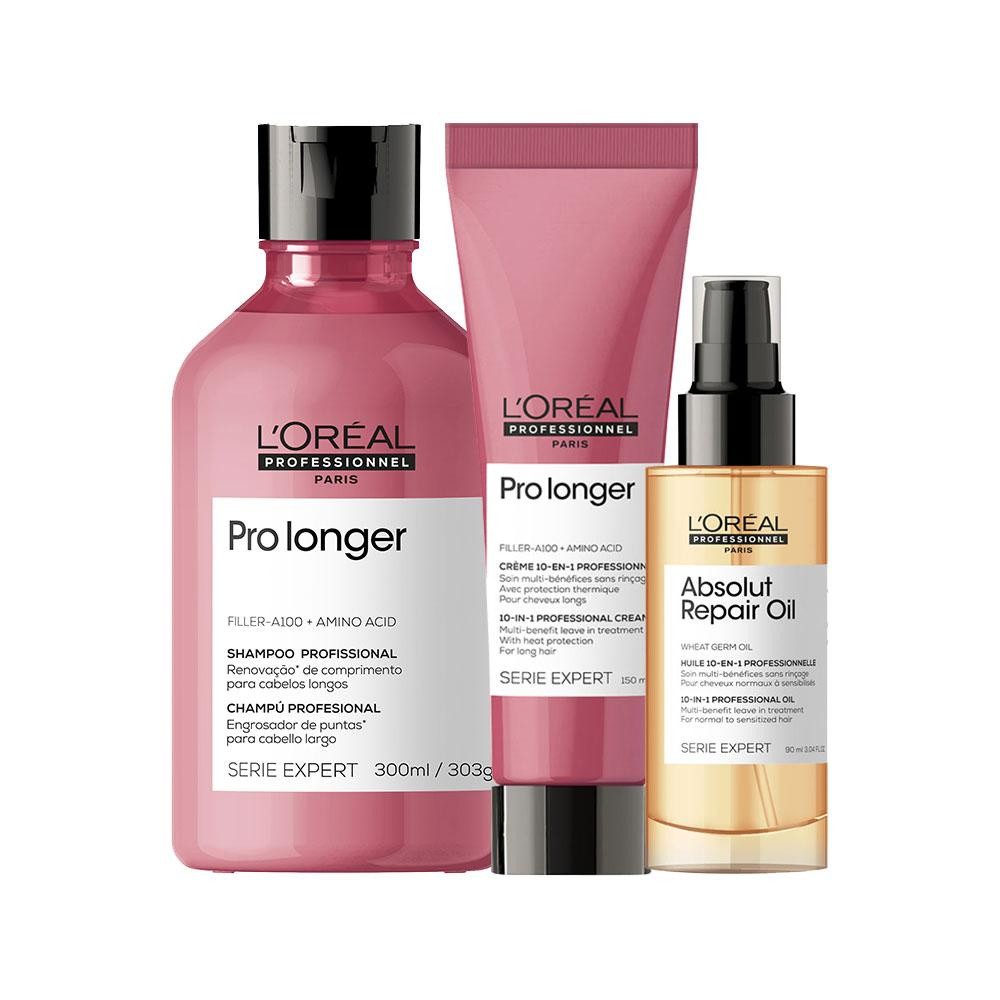 Pro Longer L'Oréal: Kit Cabelos Longos e Fortes