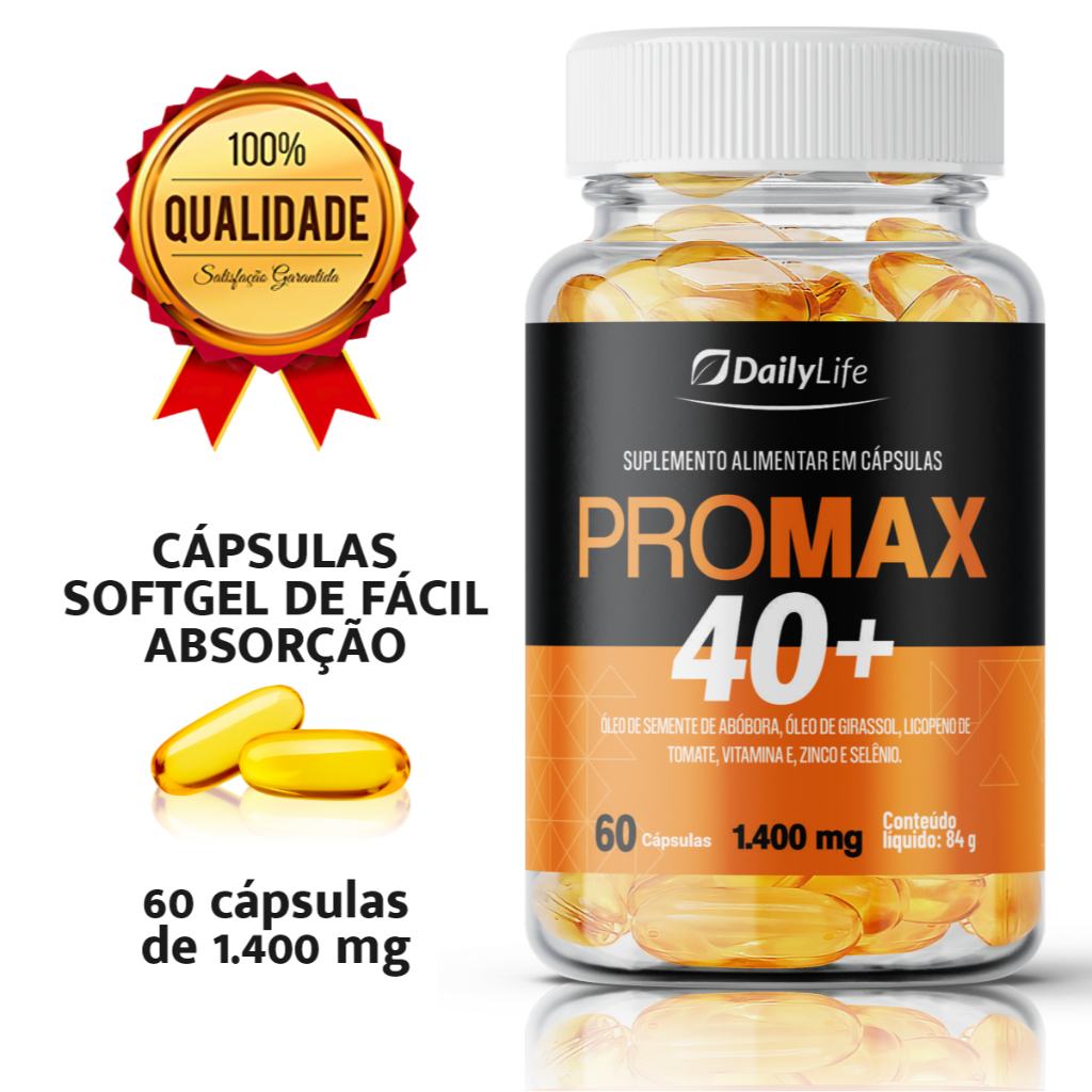 Pro Max 40+: Energia e Vitalidade Masculina