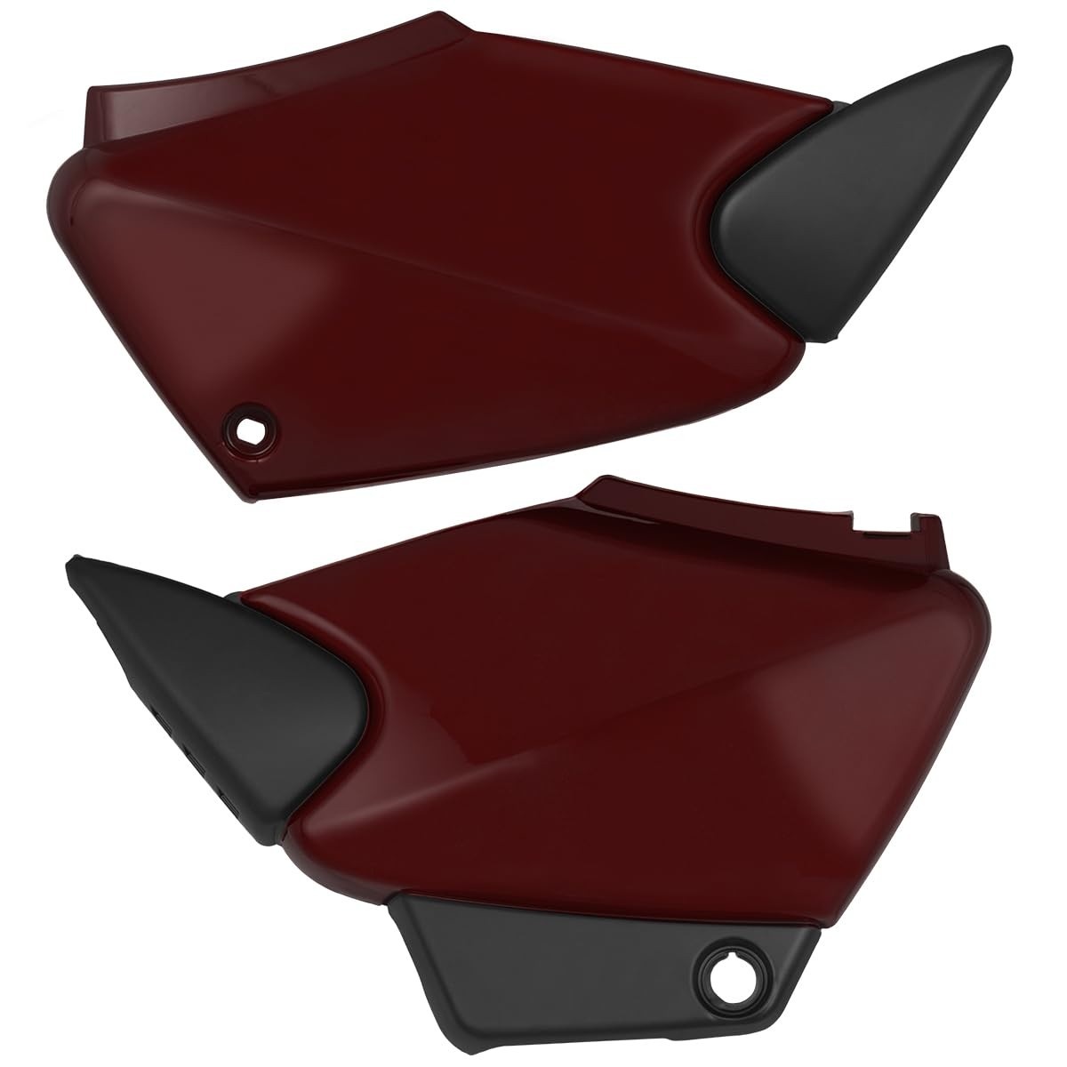 Tampas Laterais Pro Tork para Fan 125 (2007) - Par Vermelho Original