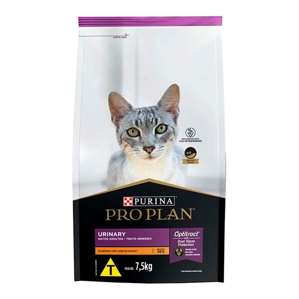 Pro Plan Urinary: Ração Gatos Saúde Urinária 7,5kg