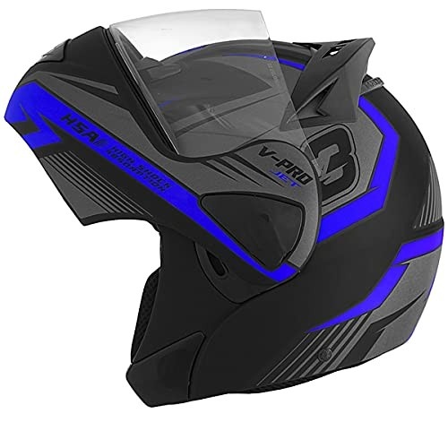 Capacete Moto Robocop Pro Tork V-Pro Jet 3 Escamoteável: Segurança e Conforto para Seu Passeio!