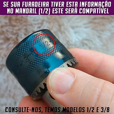 Mandril Furadeira MTX: 3/8" e 1/2" Profissional