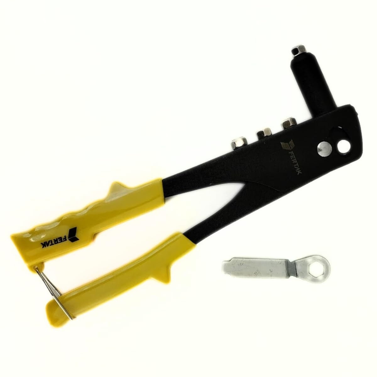 Alicate Rebitador Profissional Fertak: 4 Bicos e Chave para Rebites POP