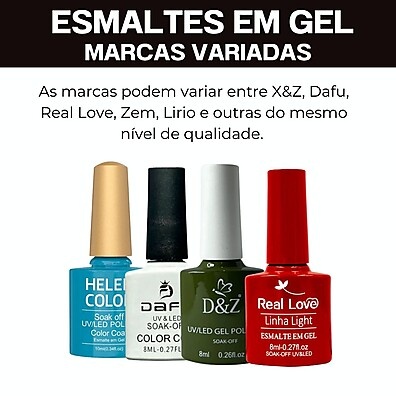 Kit 4 Esmaltes Gel LED UV Tons Marrom Terrosos – Brilho Profissional