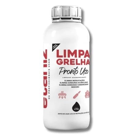 Limpa Grelha Profissional 1 Litro - Fórmula Poderosa para Limpeza Profunda de Grelhas e Churrasqueiras