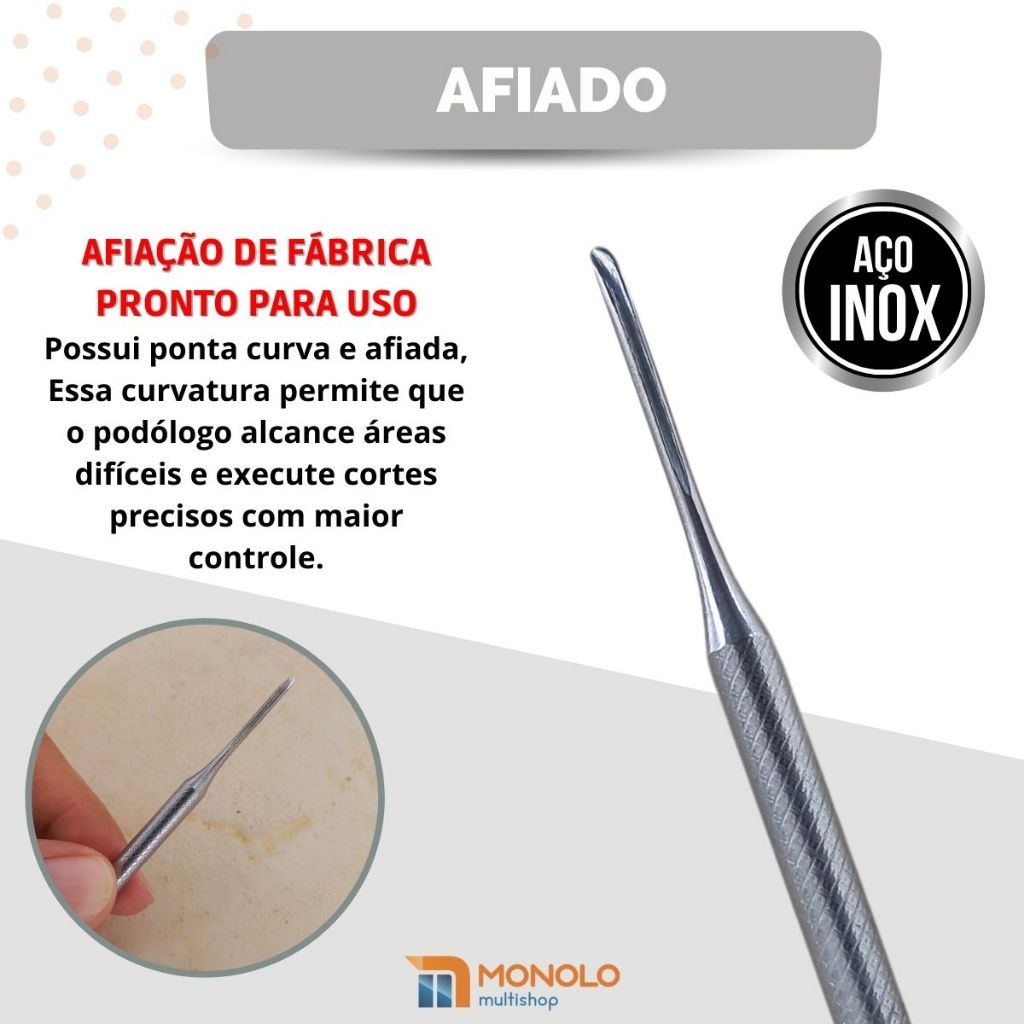 Kit Bisturi Goiva 206 – Remoção de Unha Encravada Profissional