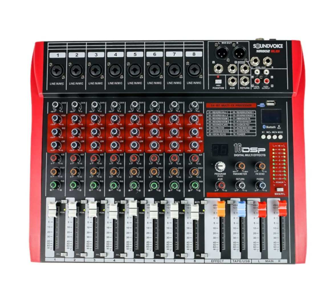SOUNDVOICE MR802 RUBI: Interface de Áudio 8 Canais Profissional e Versátil