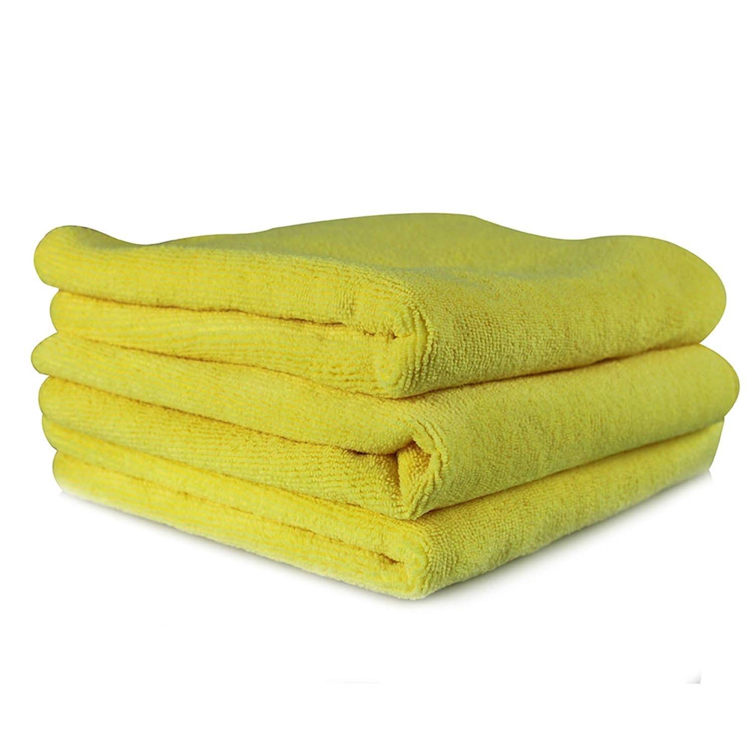 Chemical Guys Toalha Microfibra Profissional MICYELLOW03 Amarela - Pacote com 3