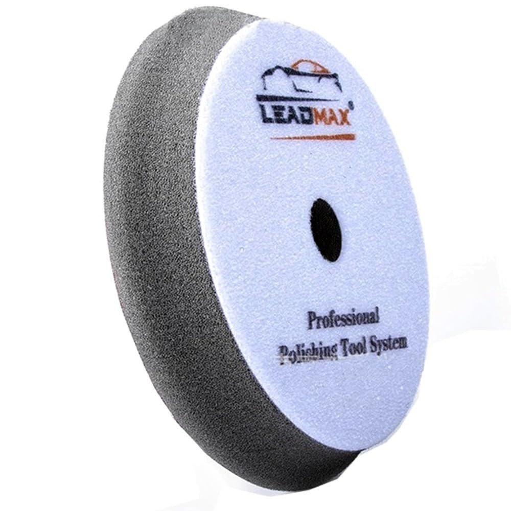 Boina de Espuma Cinza Leadmax 5" - Corte Super Pesado para Polimento Profissional