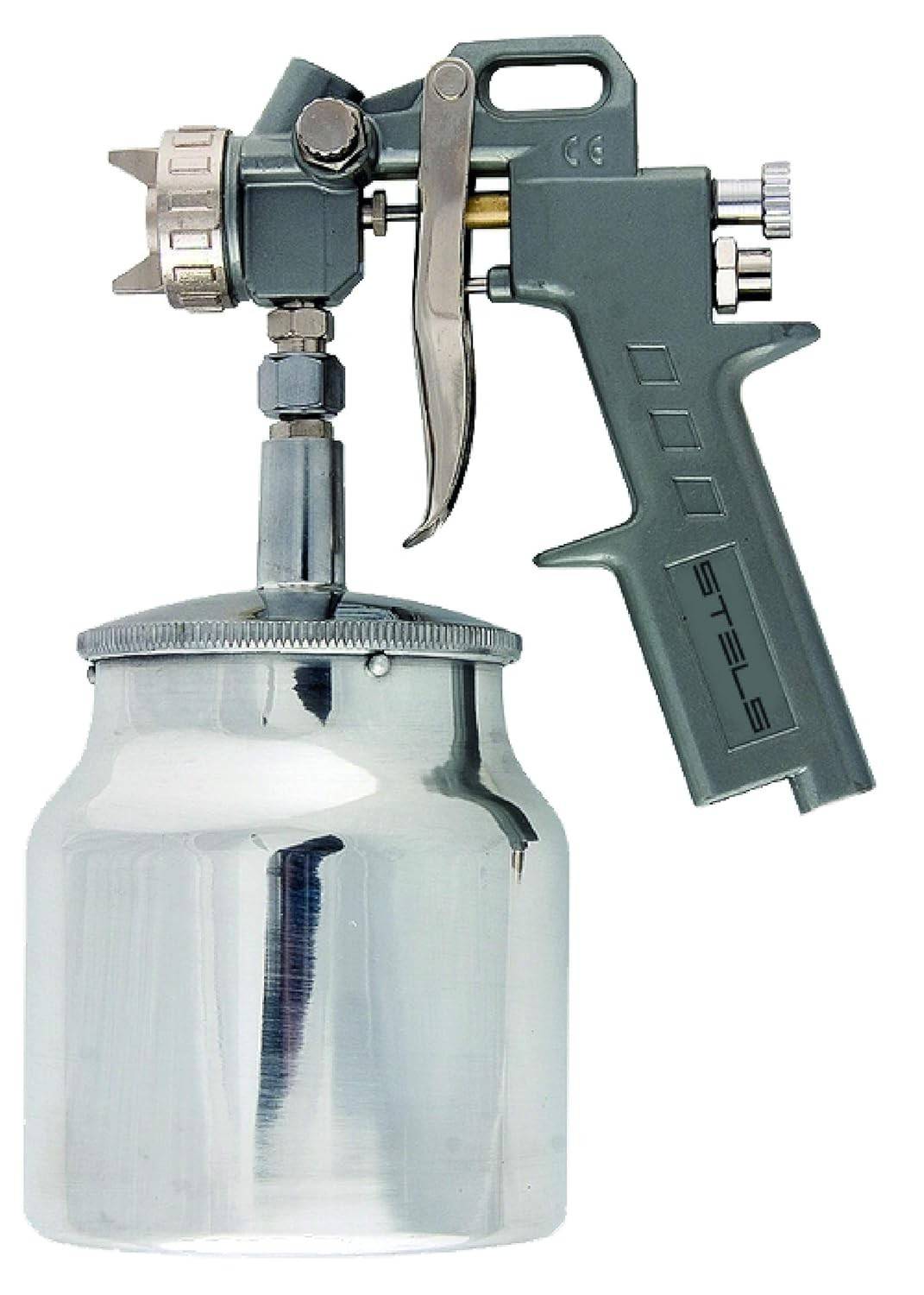 Pistola de Pintura Stels Profissional: Tanque Baixo 1000ml para Acabamentos Impecáveis