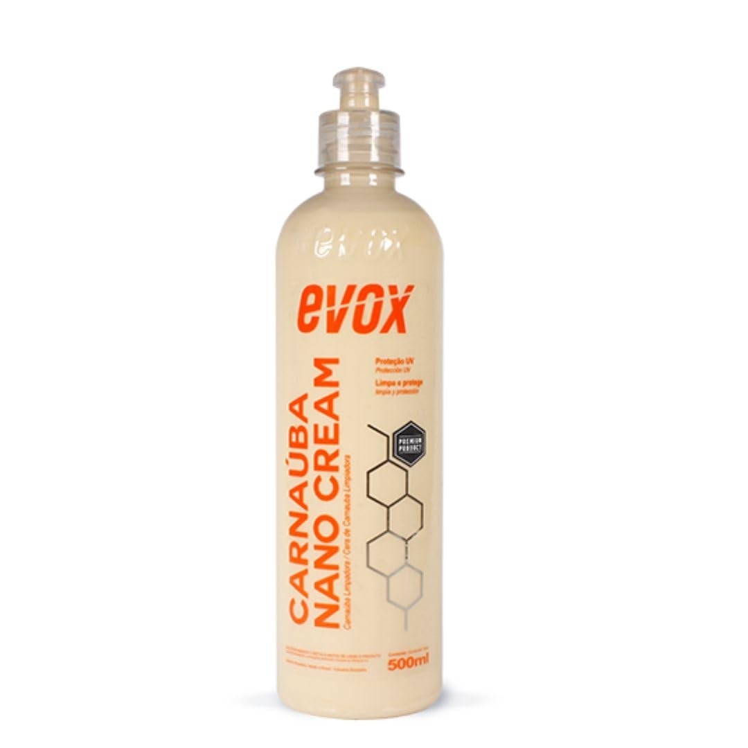 Cera Limpadora e Protetora à Base de Carnaúba Nano Cream 500ml - Brilho e Proteção Profunda