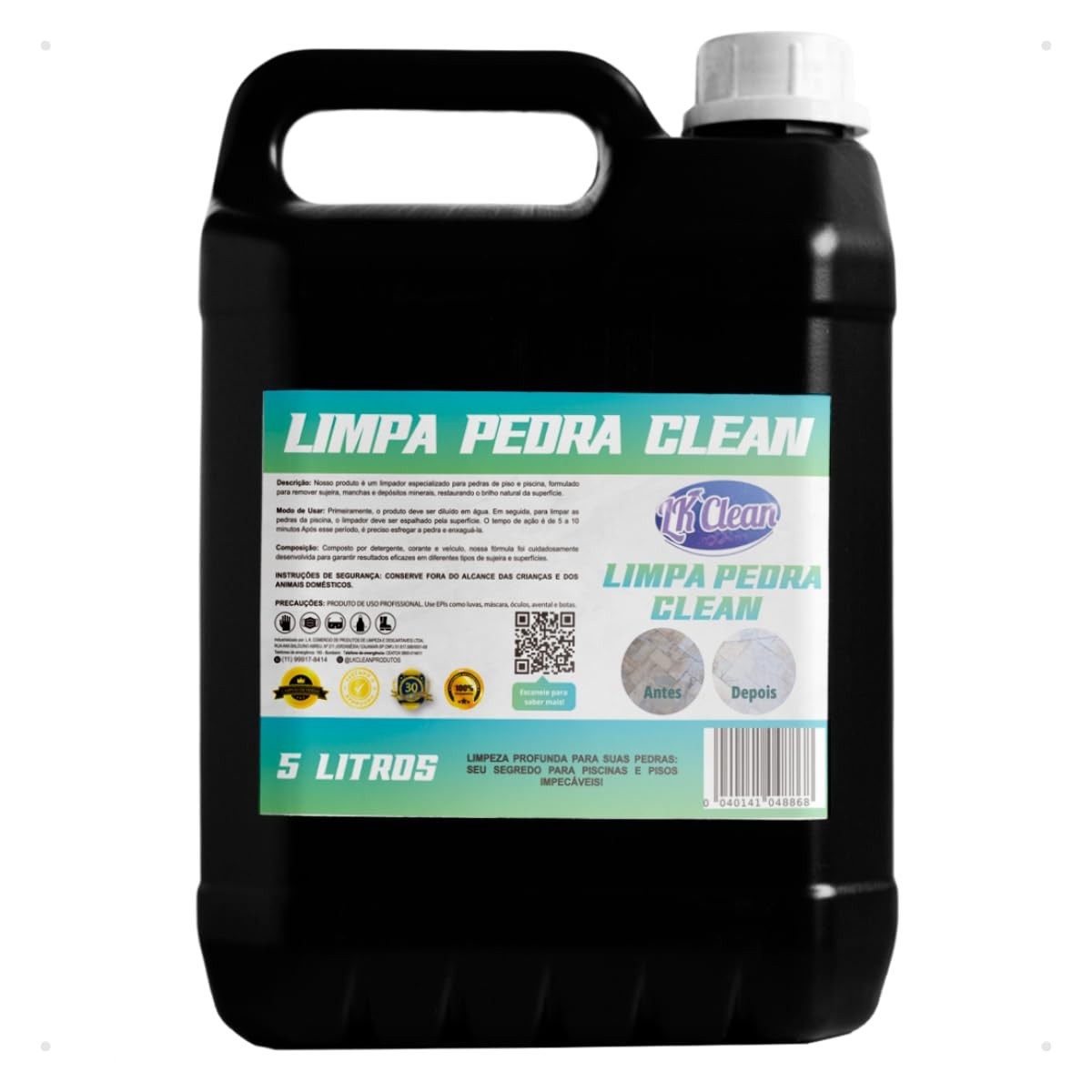 Limpa Pedra Concentrado 5L - Fórmula Profunda para Pedras e Pisos Encardidos