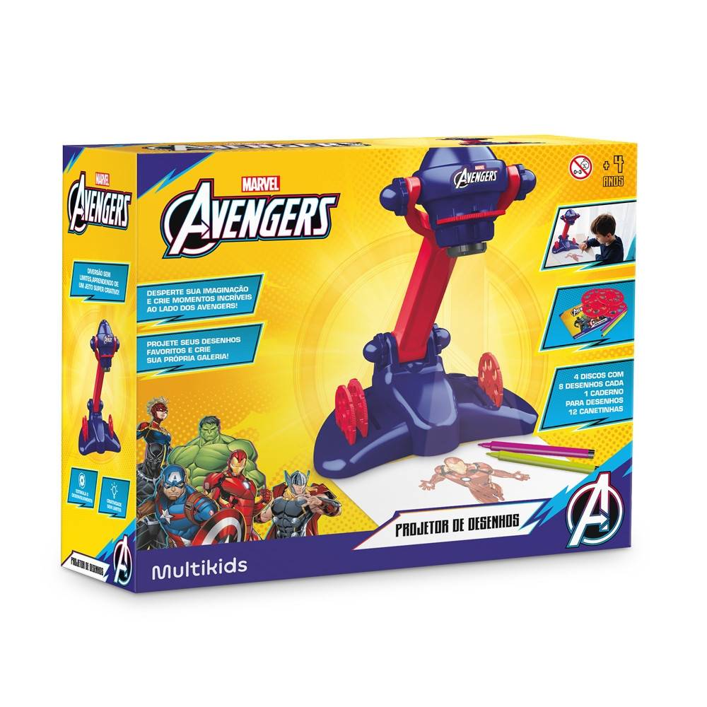 Projetor Avengers Multikids: Diversão Criativa!