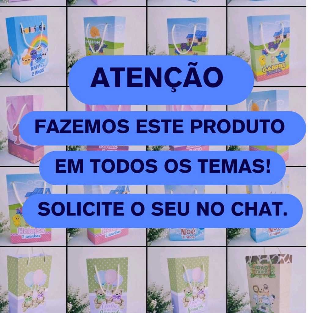 Sacolinha Surpresa Jardim das Borboletas - Personalizada e Pronta