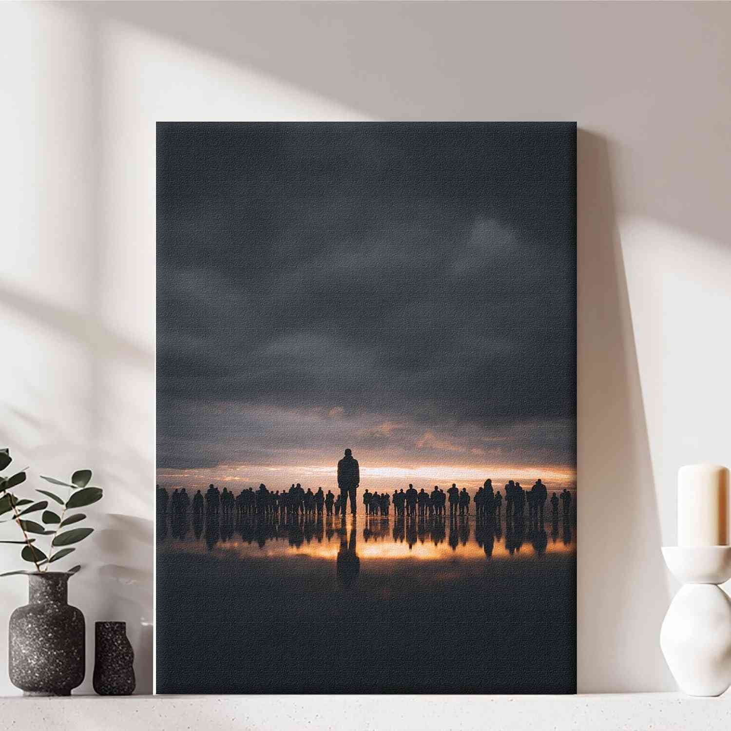 Arte de Parede em Tela Emoldurada Moderna | Decoração Minimalista Pronta para Pendurar
