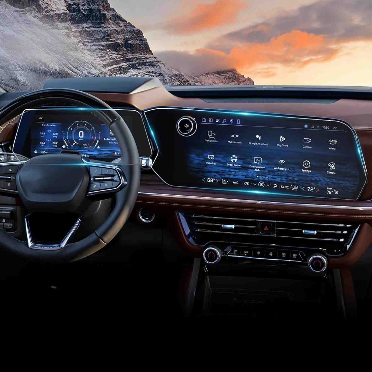 Protetor de Tela Premium 17.9" para Chevy Suburban 2025 - Proteção e Estilo