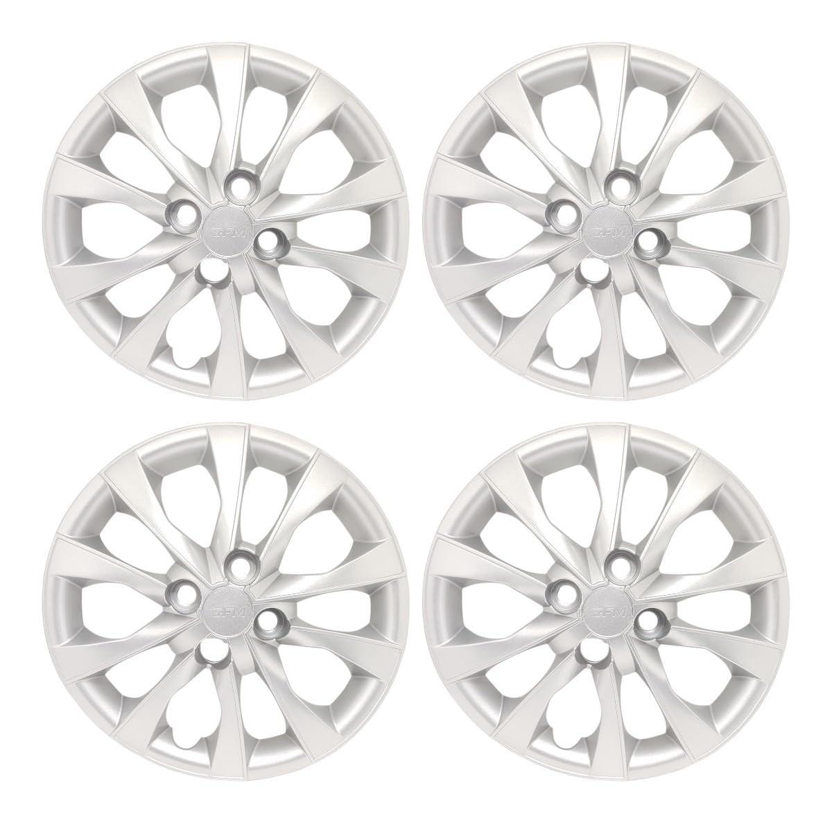 Kit 4 Calotas Aro 14 Prata para Fiat Mobi 2021 - Design Moderno e Proteção