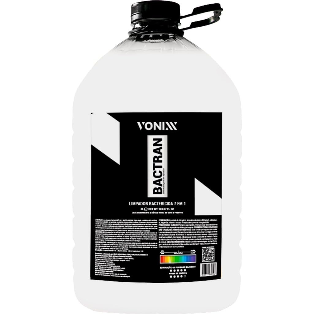 Limpador 7 em 1 Bactran 5L Vonixx: Higienização Profunda e Proteção Duradoura