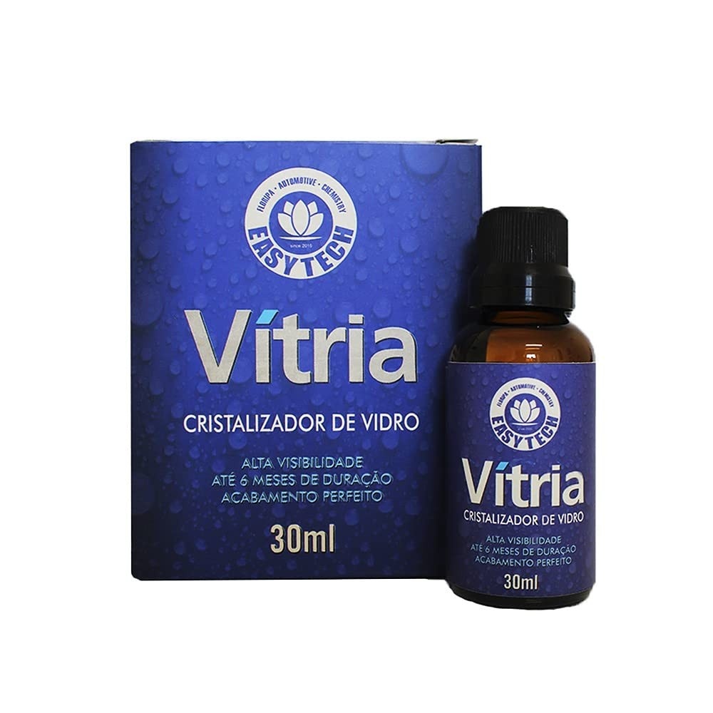Vítria Ceramic Nano Proteção para Vidros 30ml EasyTech: Visibilidade Cristalina e Segurança