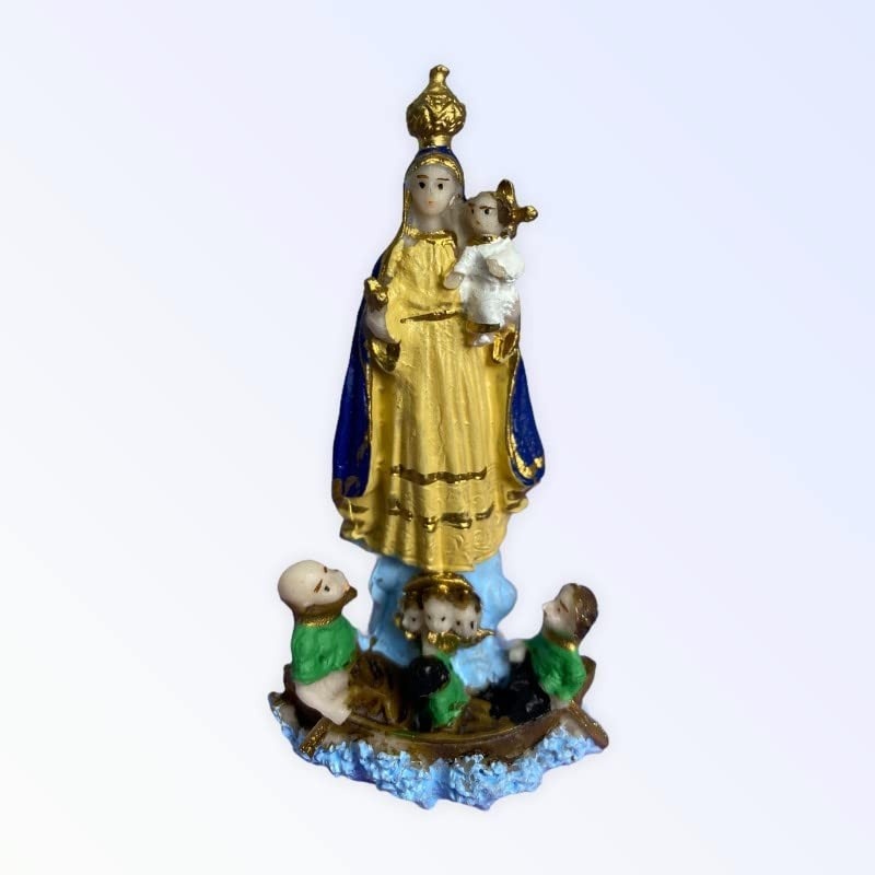 Imagem Nossa Senhora dos Navegantes em Resina 7 cm - Proteção e Bênçãos Marítimas