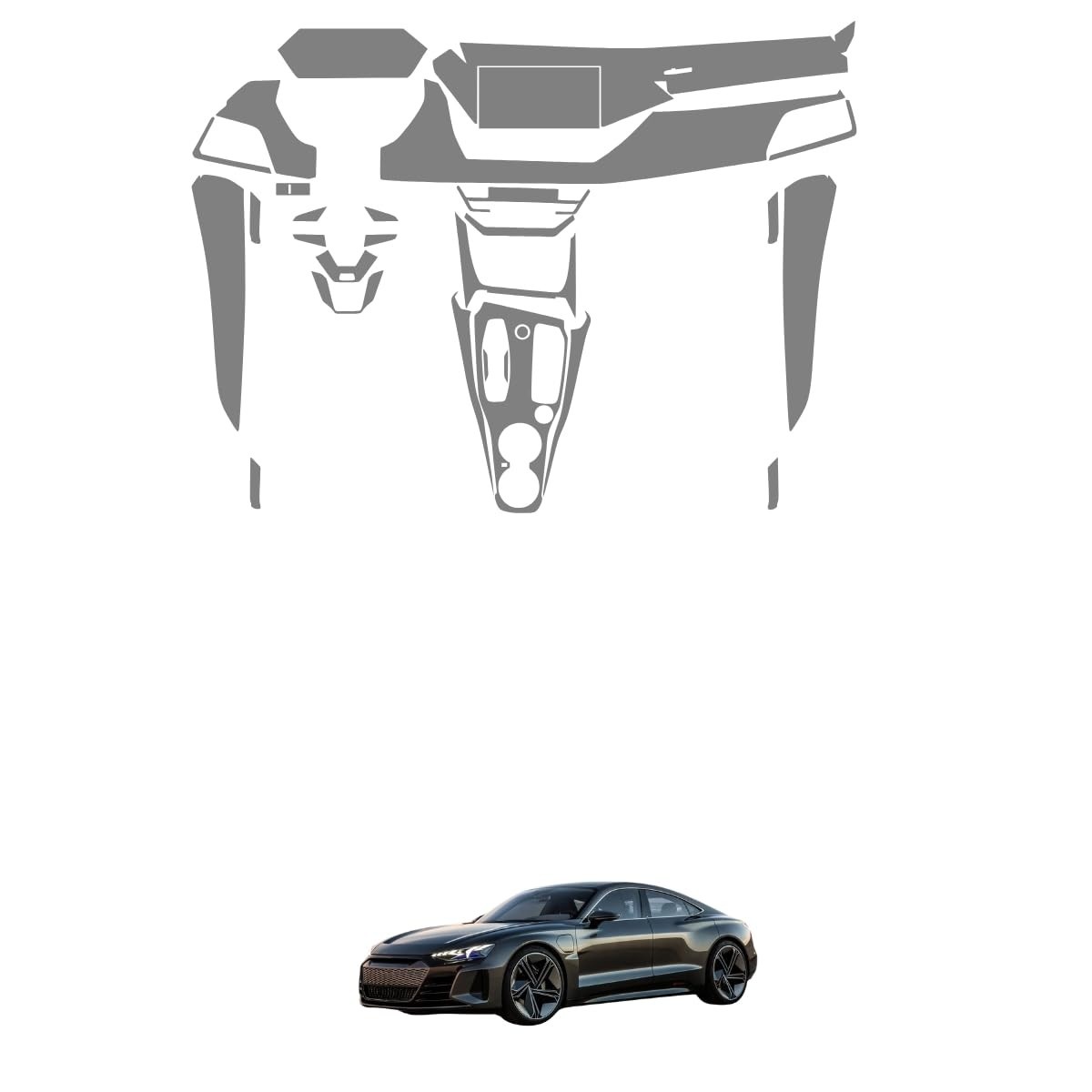 Proteção Premium: Película PPF Interior Completo Audi RS E-tron GT