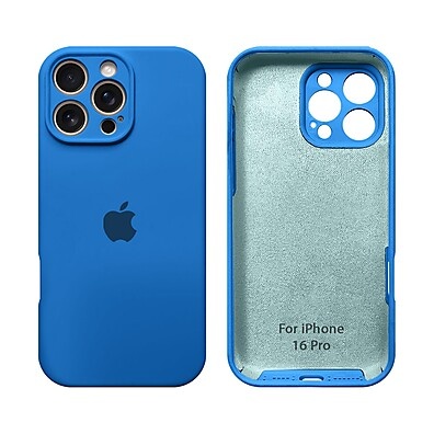 Capinha iPhone 16 Pro: Silicone Aveludado + Proteção