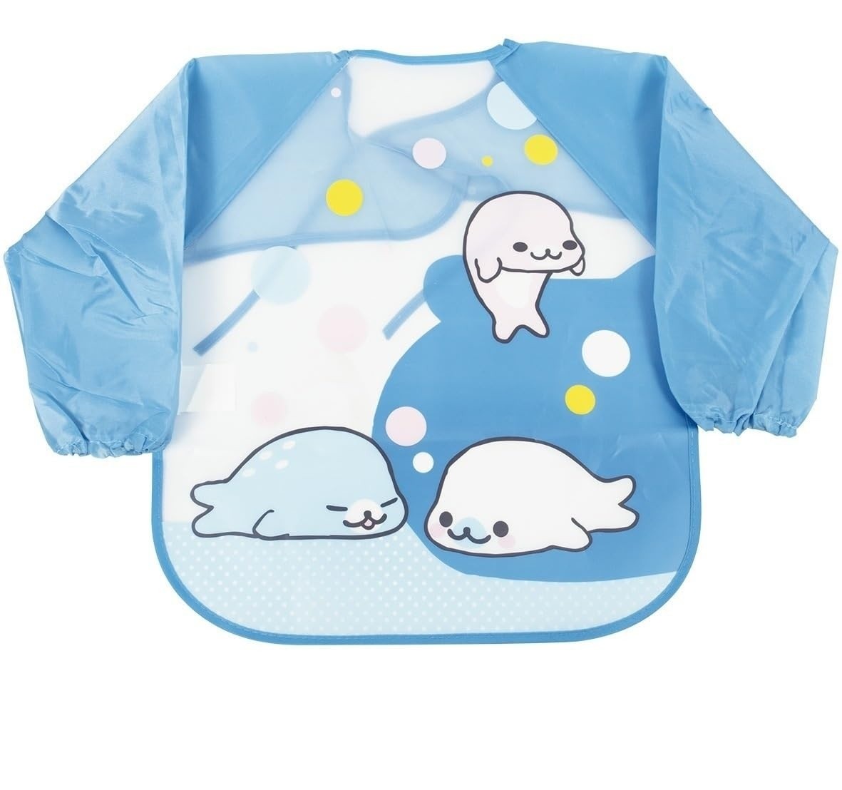 KaBaby Babador com Manga Foca Azul – Estilo e Proteção para Bebês