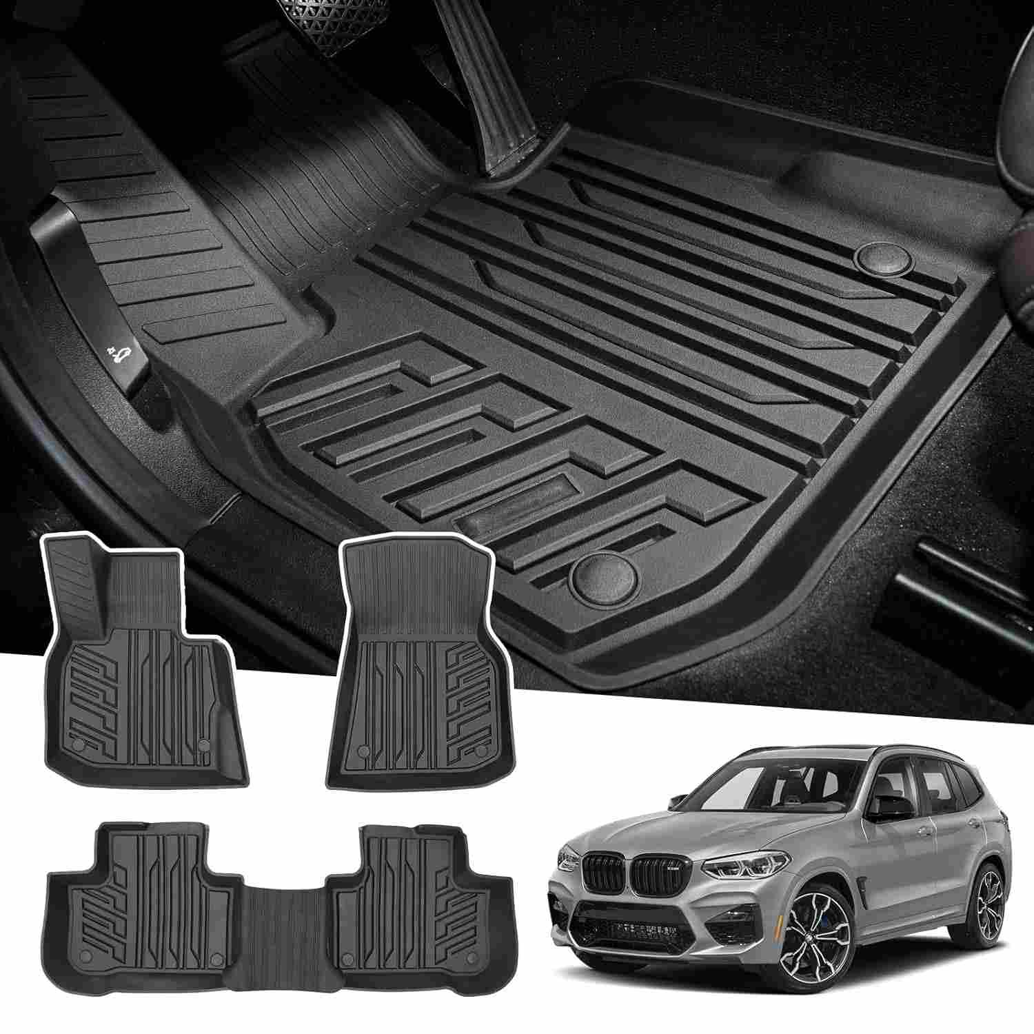 Tapetes 3D TPE Powerty para BMW X3 e X4 (2018-2024) - Proteção Total e Ajuste Perfeito